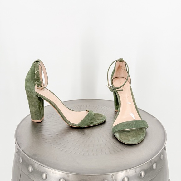 Aldo Green Sandals Sleek Minimalist Design - Picture 1 of 4